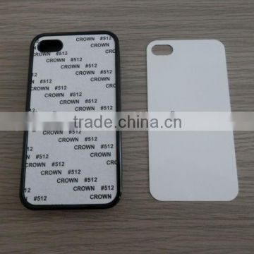 high quality phone case for iPhone 4/4S cover with sublimation printable aluminum sheet