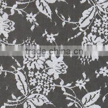 2016 new fashion nylon simple flower style textile lace fabric