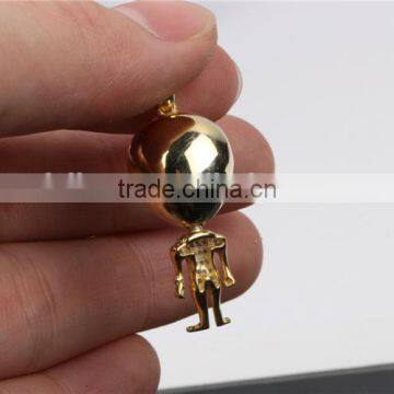 New Arrival 925 Silver Saucer Man Setting AAA cz Hip Hop Pendant Necklace photo-3