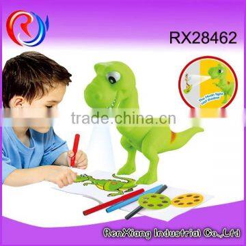 Newest Educational Toy 2 in 1 Dinosaurs Games Projector Drawing Toys photo-2
