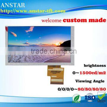 2016 6.2 inch 800*480 24bit*RGB interface TFT LCD Stock for sale and long-time supply