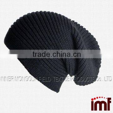 Wholesale Wool Oversized Baggy Beanie Hat photo-2