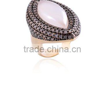 Brazilian Fashion Ring with natural stone