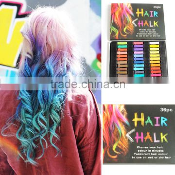 24 Colors Glossy Washable Temporary Hair Chalk For kinds of hair style