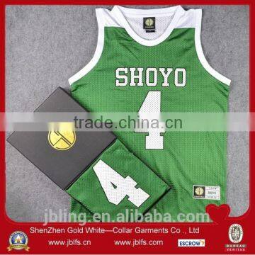 Custom Made Polyester Sublimated Basketball Uniform