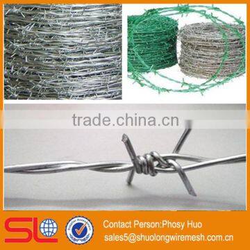 Factory supply hot-dipped galvanized barbed wire mesh fence