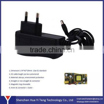 vertical type power adapter 14w with EU plug for Jump Starter