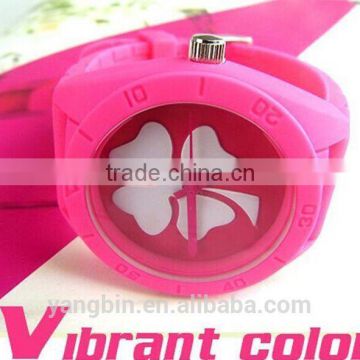 promotional large double face design your own plastic gift watch