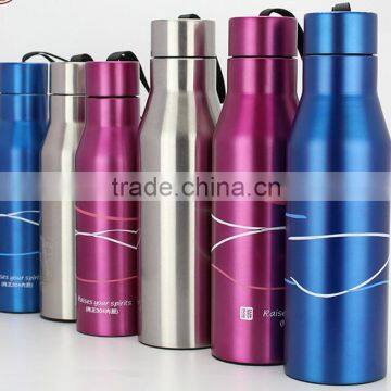 NEW 500ml/800ml Outdoor Sports Stainless Steel kettle Drinking Bottle for Bicycle Climbing Travel