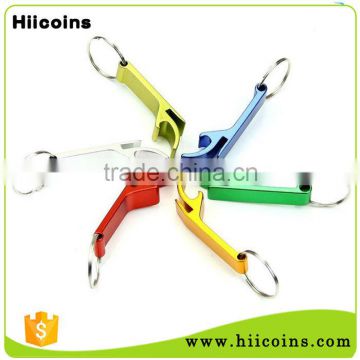 Make Your Own Logo Colorful Metal Alloy Design Blank Keyring Beer Bottle Opener                        
                                                Quality Choice