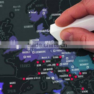 CT-723 Urban Edition FT Map Black Coated Map Creative Footprint Travel Map photo-4