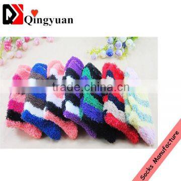 women stripe microfiber socks