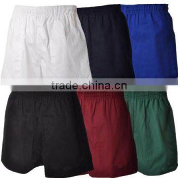 Mens Cotton Drill Rugby Training Fitness Shorts