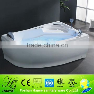 HS-B201 low price bateau one person whirlpool massage acrylic soaking bathtub