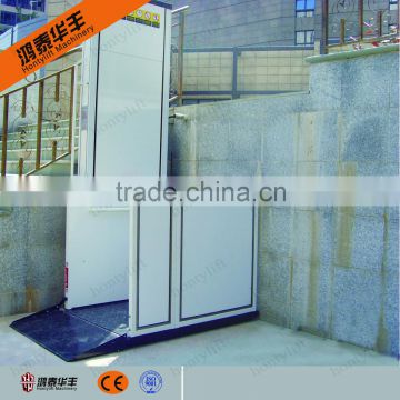 vertical manual platform lift up mechanism for disabled