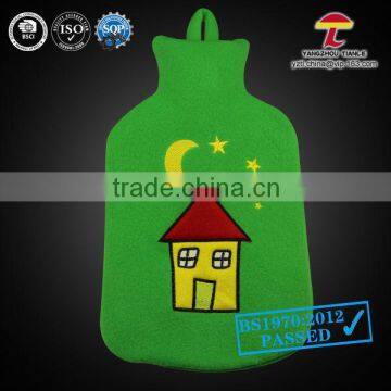 cheap high quality hot water bottle cover green village & night