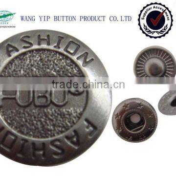 17mm Chinese Factory Made Metal Snap Buttons Wholesale Bulk
