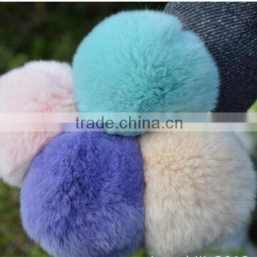 New Arrival Big Soft Rabbit Fur Ball Key Chain photo-2