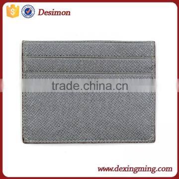 Leather Unisex Card Case Slim Super Thin 6 Slots Compact Wallet Holder photo-2