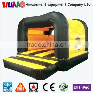 2015 new cheap inflatable bouncer with rain cover on top