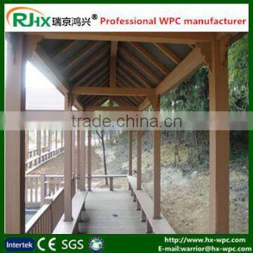 Wooden Prefabricated Gazebo Pavilion With Eco-friendly Wood Plastic Composite Material photo-3