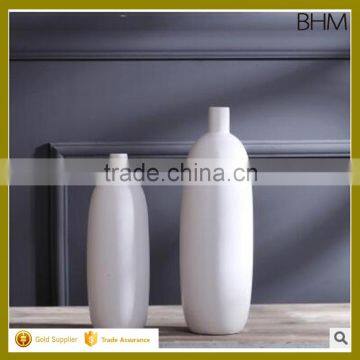 Modern white ceramic vase set italian restaurant decoration for teble decor