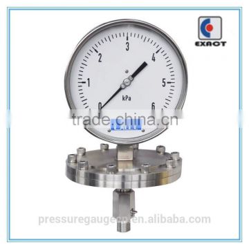 2015 hot sale good quality Diaphragm Pressure Gauge DN100 type