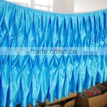 Fascinating!!! 2012 banquet style table cloth,table skirt,honeycomb style,fashion design