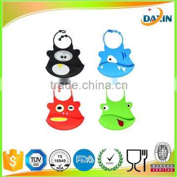 Kids silicone bibs waterproof bibs baby lunch bibs