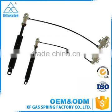 Custom size easy touch lockable gas spring with hydraulic release control