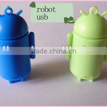 Good sell Robot shape Mini black collid plastic USB flash sticks