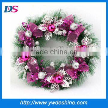 wholesale artificial decoration Pvc Christmas wreath H-40