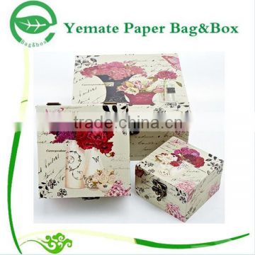 colorful printing recycle craft lockable custom paper gift box