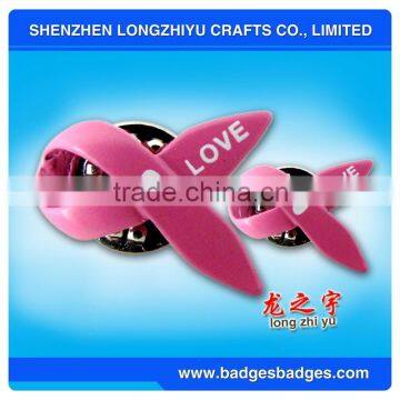Fashionable pin soft pvc badge,pin badge