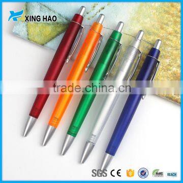 New promotional pen with slim clip multi-color plastic pen for advertising