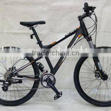 26" suspension aluminum mountain bike/bicycle with alloy rims