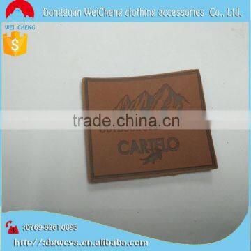 Custom High Quality Debossed Garment Real Leather Patch