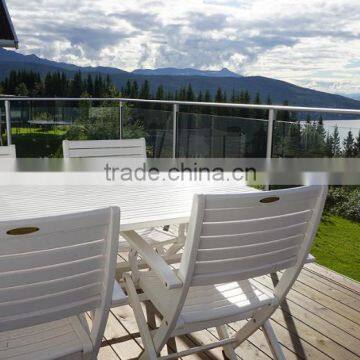 Glass Balustrade Handrails for Outdoor Steps Aluminum Deck Railing photo-3