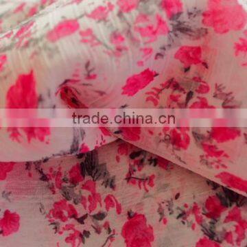 Factory Direct Sales 50D Polyester Pleated Chiffon Fabric for Ladys Blouses and Dresses,scrafts,Garment,wedding Dress Etc photo-3