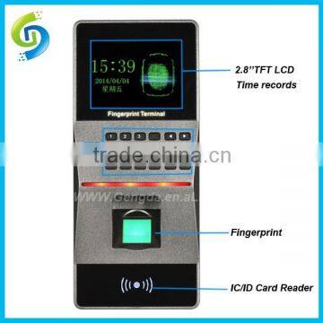 TCP / IP biometric employee attendance machine with fingerprint time recording