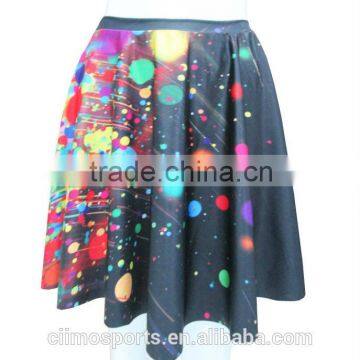New Sexy Black Galaxy Printing Lady Short Skirt