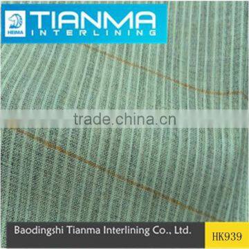 Shanghai Factory Hair Canvas Interlining K939 for Front of Suit and Overcoat