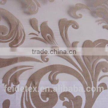 polyester burn-out curtain fabric