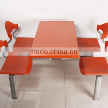 wholesale K/D style plastic dining room table and chair 1006f