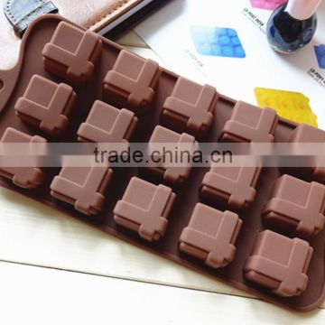 new design Hot and fashion silicone square shape chocolate mold