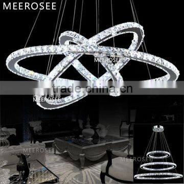 LED Crystal Ring Chandelier Light Modern LED Circle Chandelier Lamp / Lights / Light Fixture Ready Stock