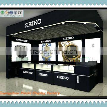 High End Wrist Watch Glass Display Counters For Brand Watch Retail Stores