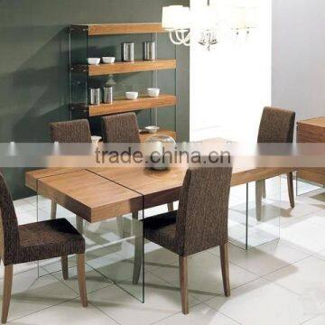 modern furniture dining set table walnut