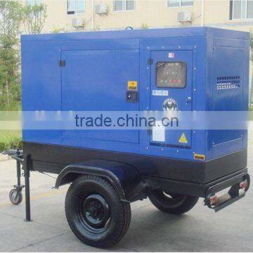 Energy save tailer mounted movable type 380v diesel genset