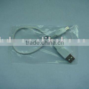 USB 4PIN AM TO MINI USB 5PIN White USB CABLE